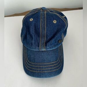 NN Fashion Blue Denim Cap with Contrast Stitching‎ Cotton